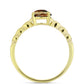 Goldplattierter Silberring mit Cognac-Quarz