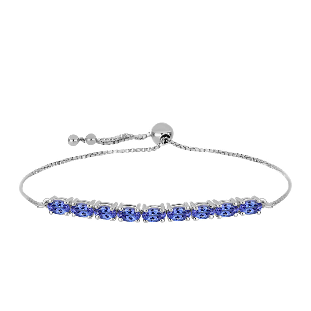 Silberarmband mit Tansanit