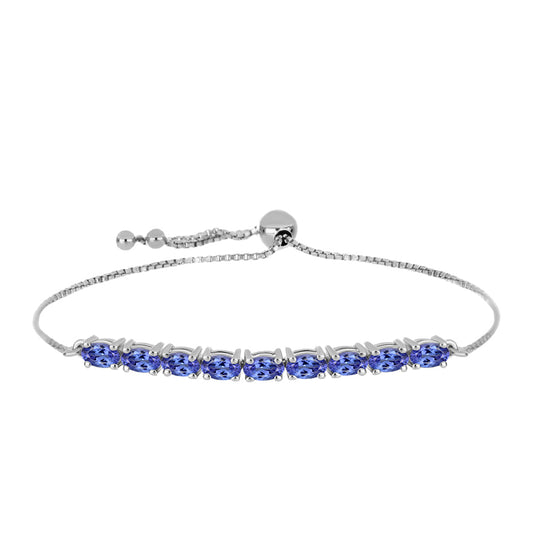 Silberarmband mit Tansanit