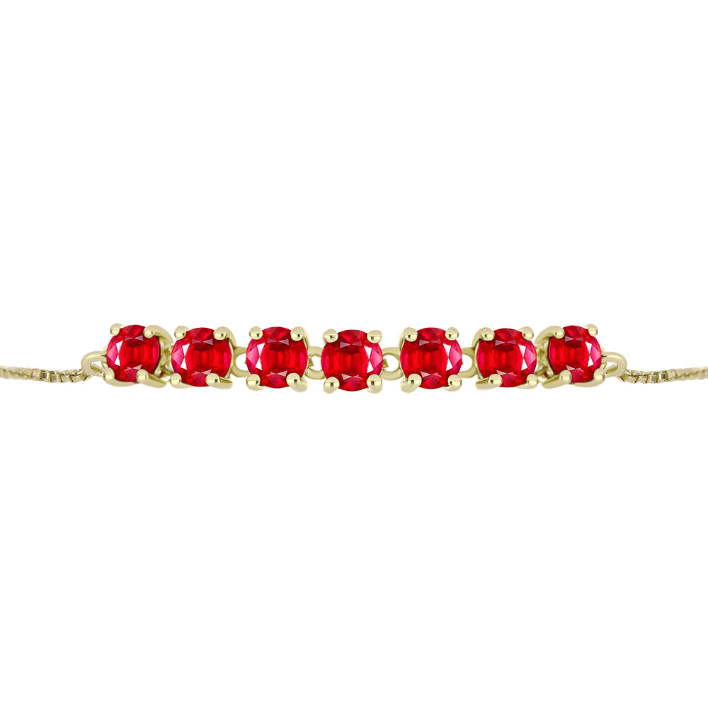 Goldplattiertes Silberarmband mit rotem Achat