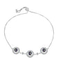 Silberarmband mit mystischem Topas und weißem Topas