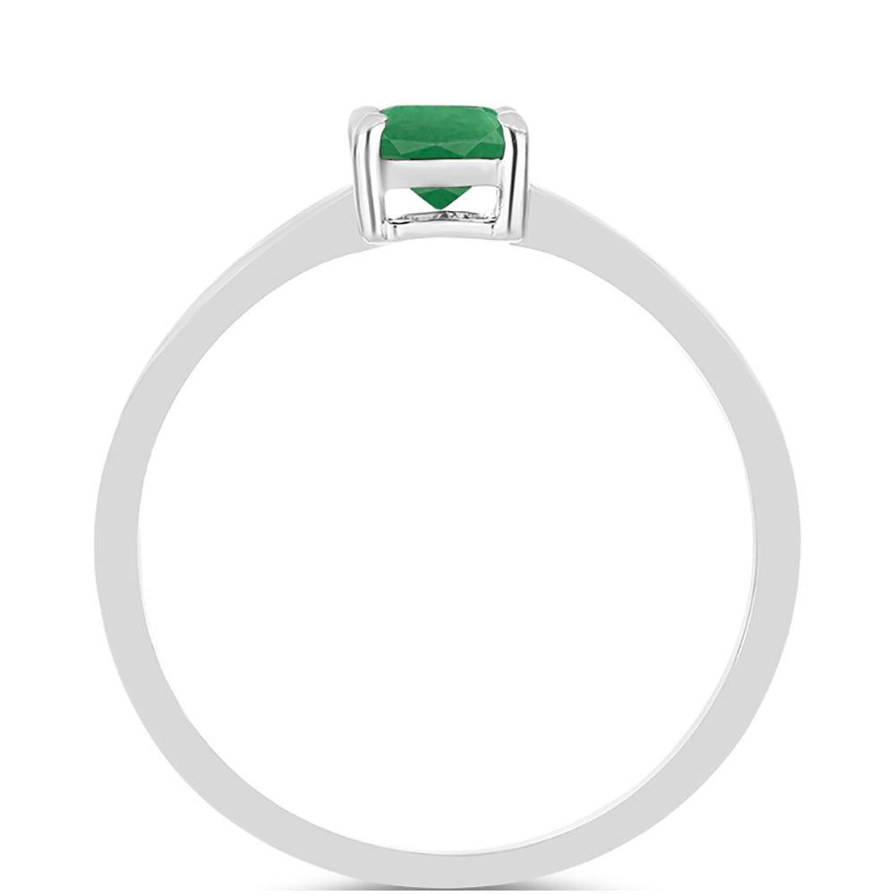 Silberring mit brasilianischem Smaragd 2 