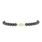 Goldplattiertes Silberarmband mit Tahitigrüne-Illusion Süßwasserperle