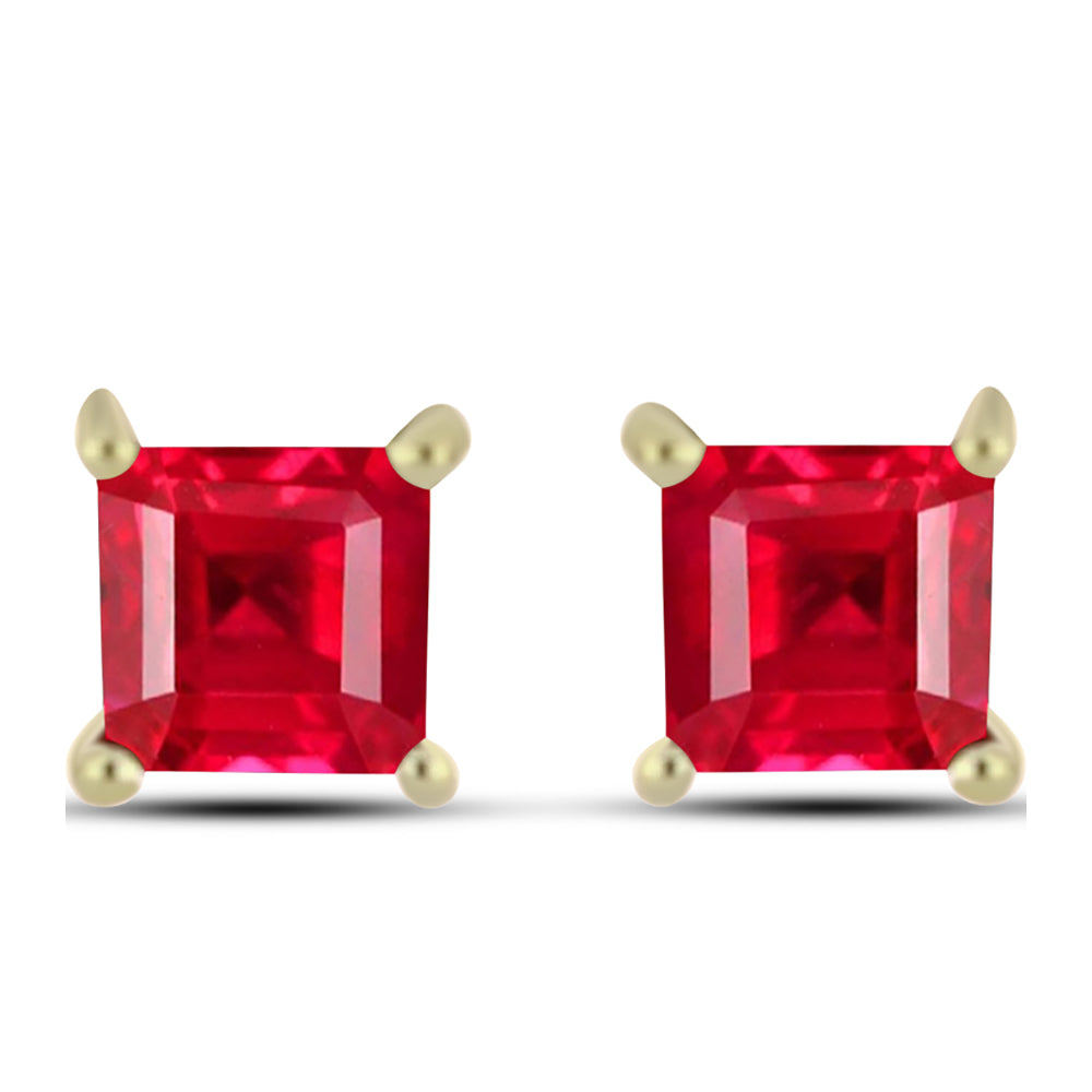 Goldplattierte Silberohrringe mit rotem Achat 1 