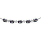 Silberarmband mit mystischem Topas und weißem Topas
