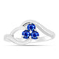 Silberring mit australischem blauem Saphir