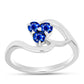 Silberring mit australischem blauem Saphir