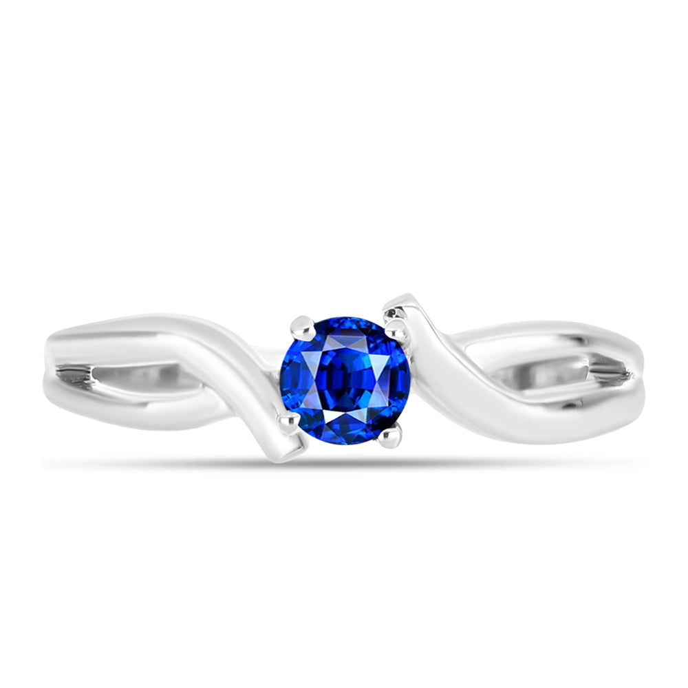 Silberring mit australischem blauem Saphir 1 