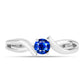Silberring mit australischem blauem Saphir