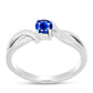 Silberring mit australischem blauem Saphir
