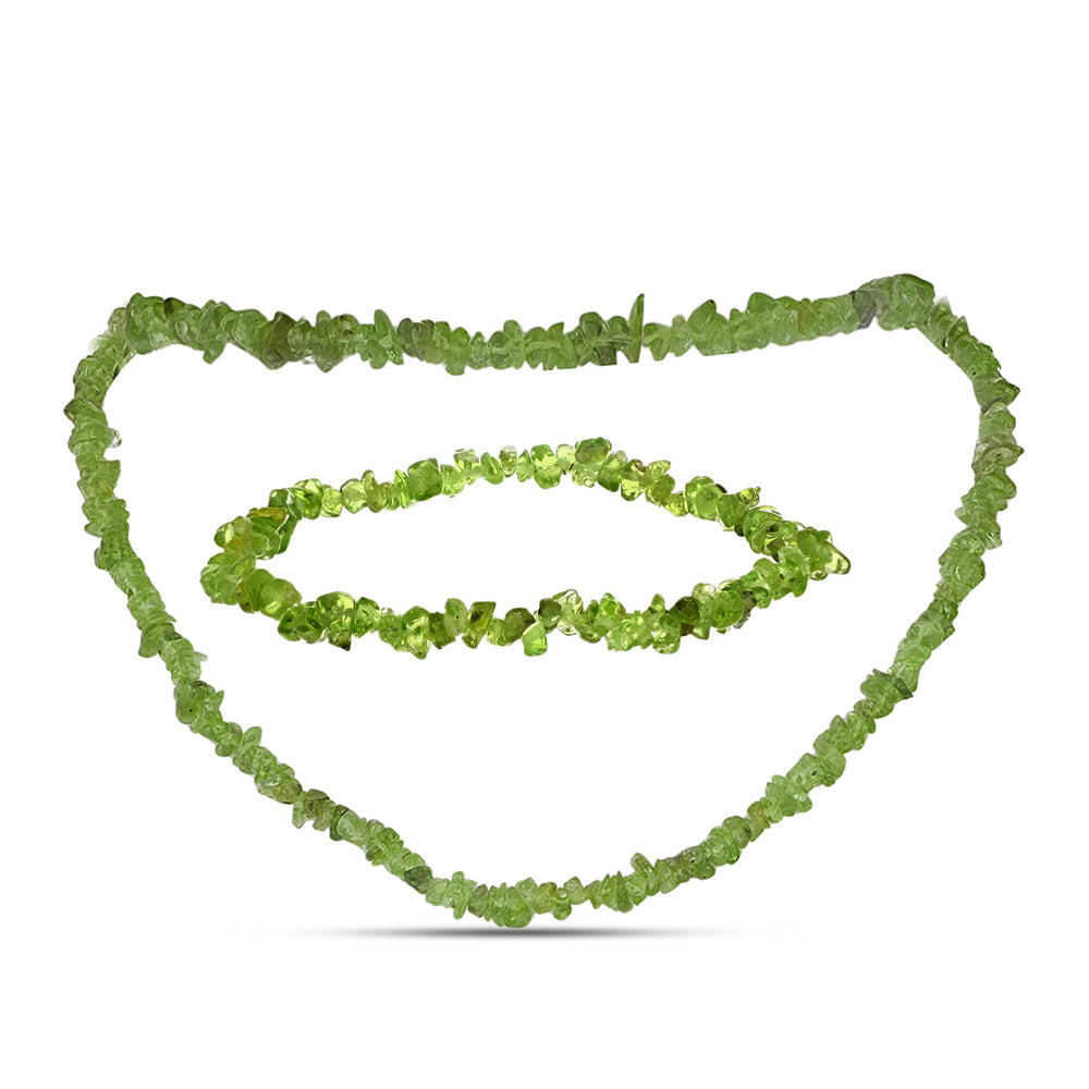 Schmuckgarnitur aus Nugget mit Peridot aus Changbai 1 