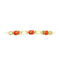 Goldplattiertes Silberarmband mit Mohave-Türkis