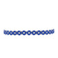Silberarmband mit australischem blauem Saphir und weißem Topas