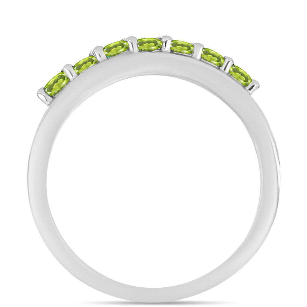 Silberring mit Peridot aus Changbai 2 
