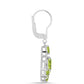 Silberohrringe mit Peridot aus Changbai