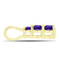 Goldplattierter Silberanhänger mit marokkanischem Amethyst