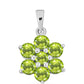 Silberanhänger mit Peridot aus Changbai