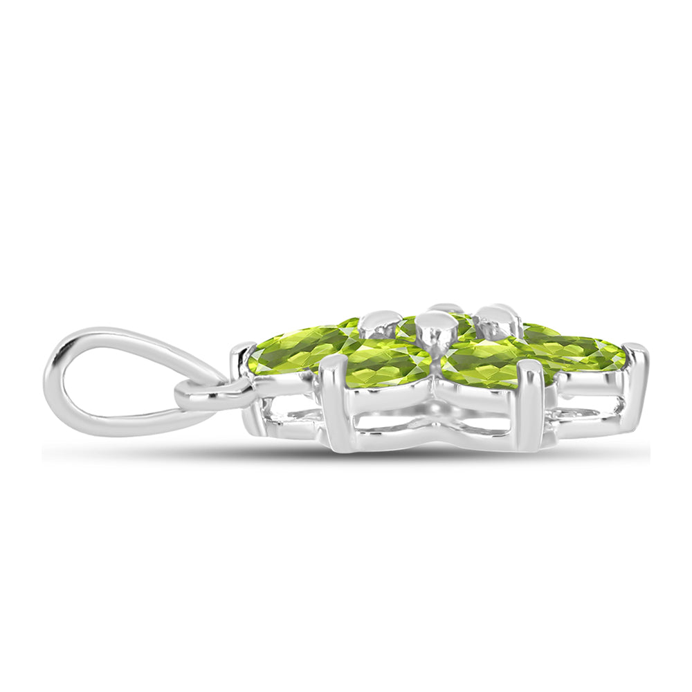 Silberanhänger mit Peridot aus Changbai 2 