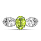 Silberring mit Peridot aus Changbai