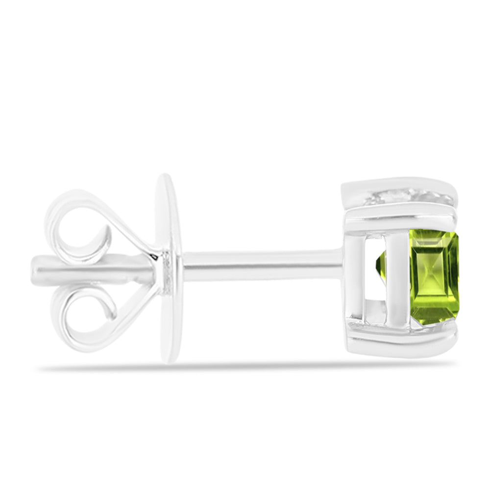 Silberohrringe mit Peridot aus Changbai 2 