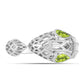 Silberring mit Peridot aus Changbai