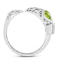 Silberring mit Peridot aus Changbai