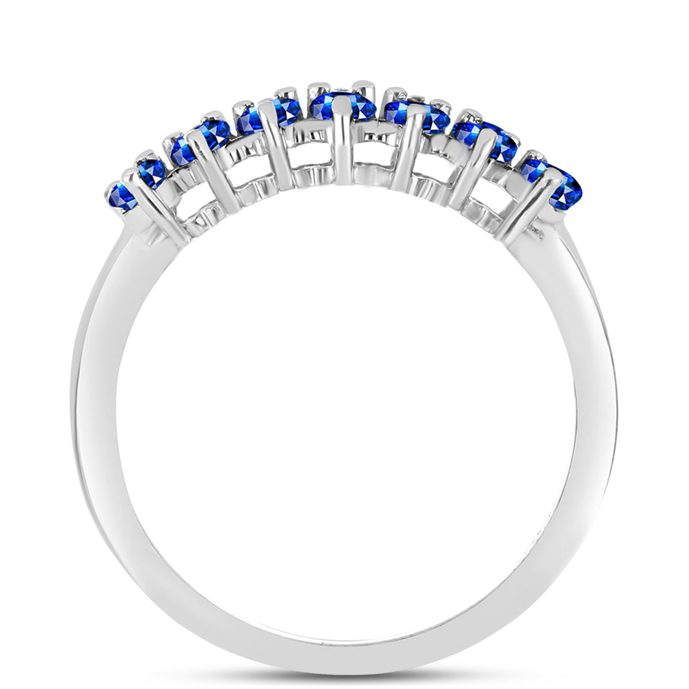 Silberring mit australischem blauem Saphir