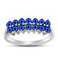 Silberring mit australischem blauem Saphir