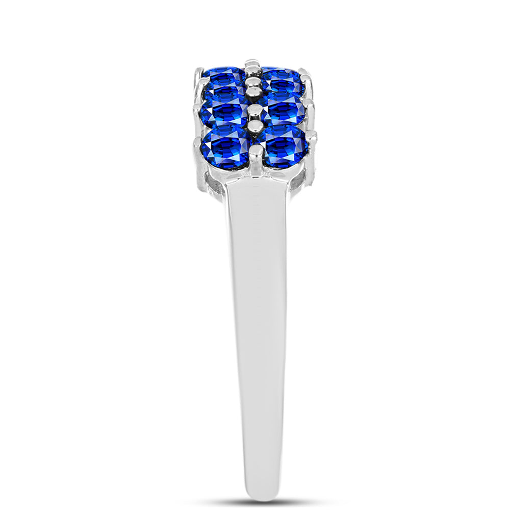 Silberring mit australischem blauem Saphir