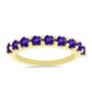 Goldplattierter Silberring mit marokkanischem Amethyst