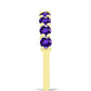 Goldplattierter Silberring mit marokkanischem Amethyst