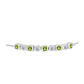 Silberarmband mit Peridot aus Changbai und weißem Topas