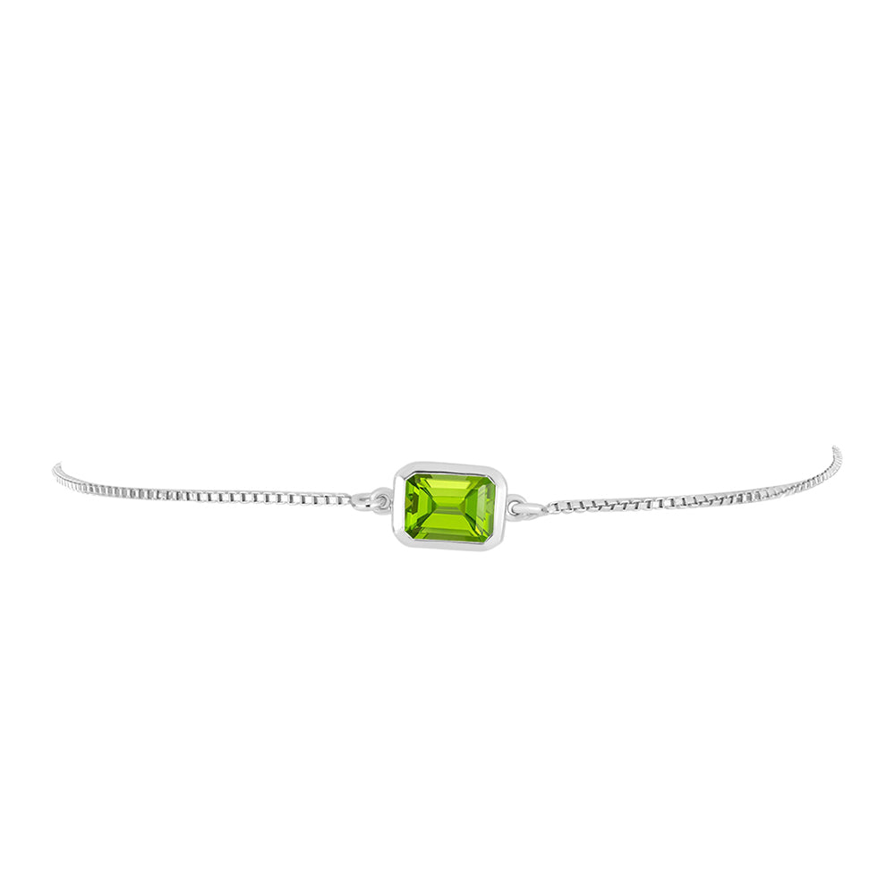 Silberarmband mit Peridot aus Changbai 2 