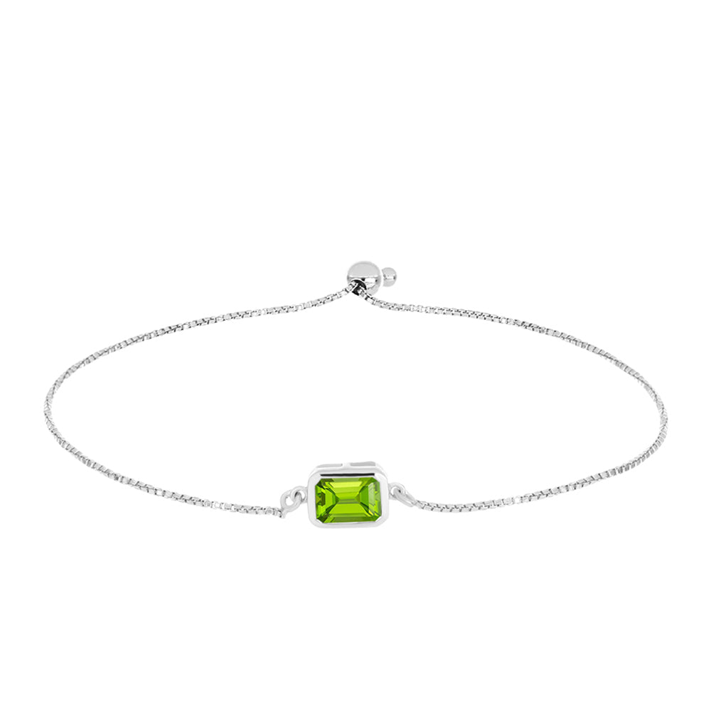 Silberarmband mit Peridot aus Changbai