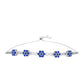 Silberarmband mit australischem blauem Saphir