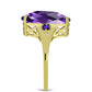 Goldplattierter Silberring mit marokkanischem Amethyst