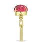 Goldplattierter Silberring mit Thulit