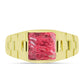 Goldplattierter Silberring mit Thulit