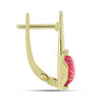Goldplattierte Silberohrringe mit Thulit