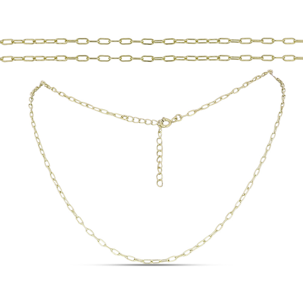 Goldplattierte Silberhalskette 1 