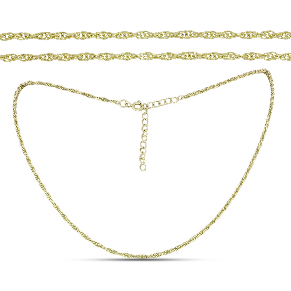 Goldplattierte Silberhalskette