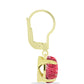 Goldplattierte Silberohrringe mit Thulit