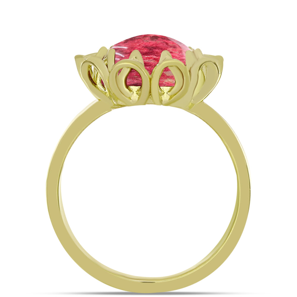 Goldplattierter Silberring mit Thulit