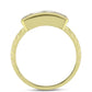 Goldplattierter Silberring mit Perlmutt