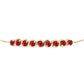 Goldplattiertes Silberarmband mit Rubin aus Madagaskar