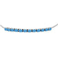 Silberarmband mit schweizerischem Blautopas