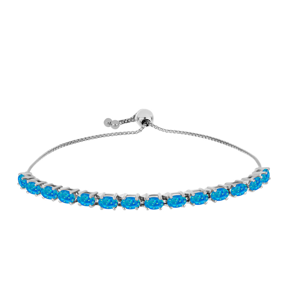 Silberarmband mit äthiopischem Paraiba-Blauopal 1 