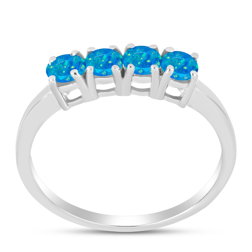 Silberring mit äthiopischem Paraiba-Blauopal