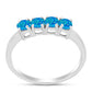 Silberring mit äthiopischem Paraiba-Blauopal