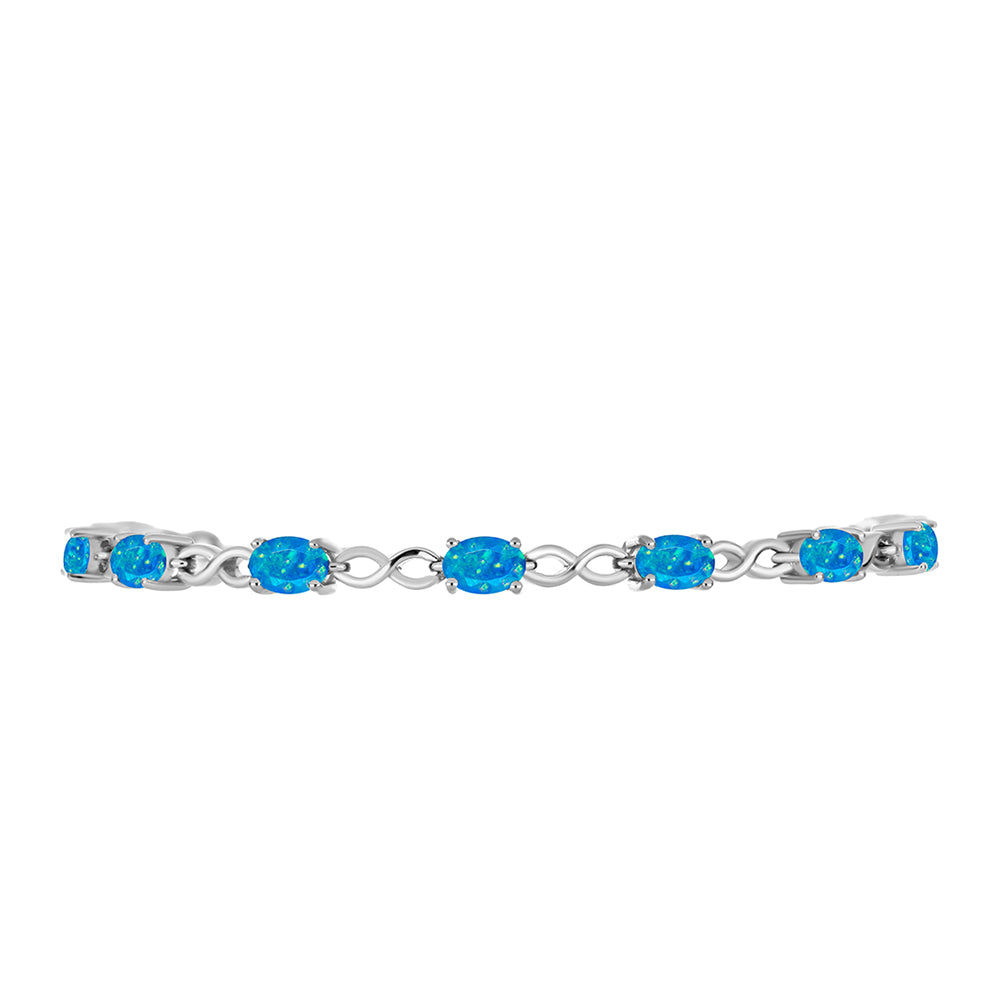 Silberarmband mit äthiopischem Paraiba-Blauopal 2 